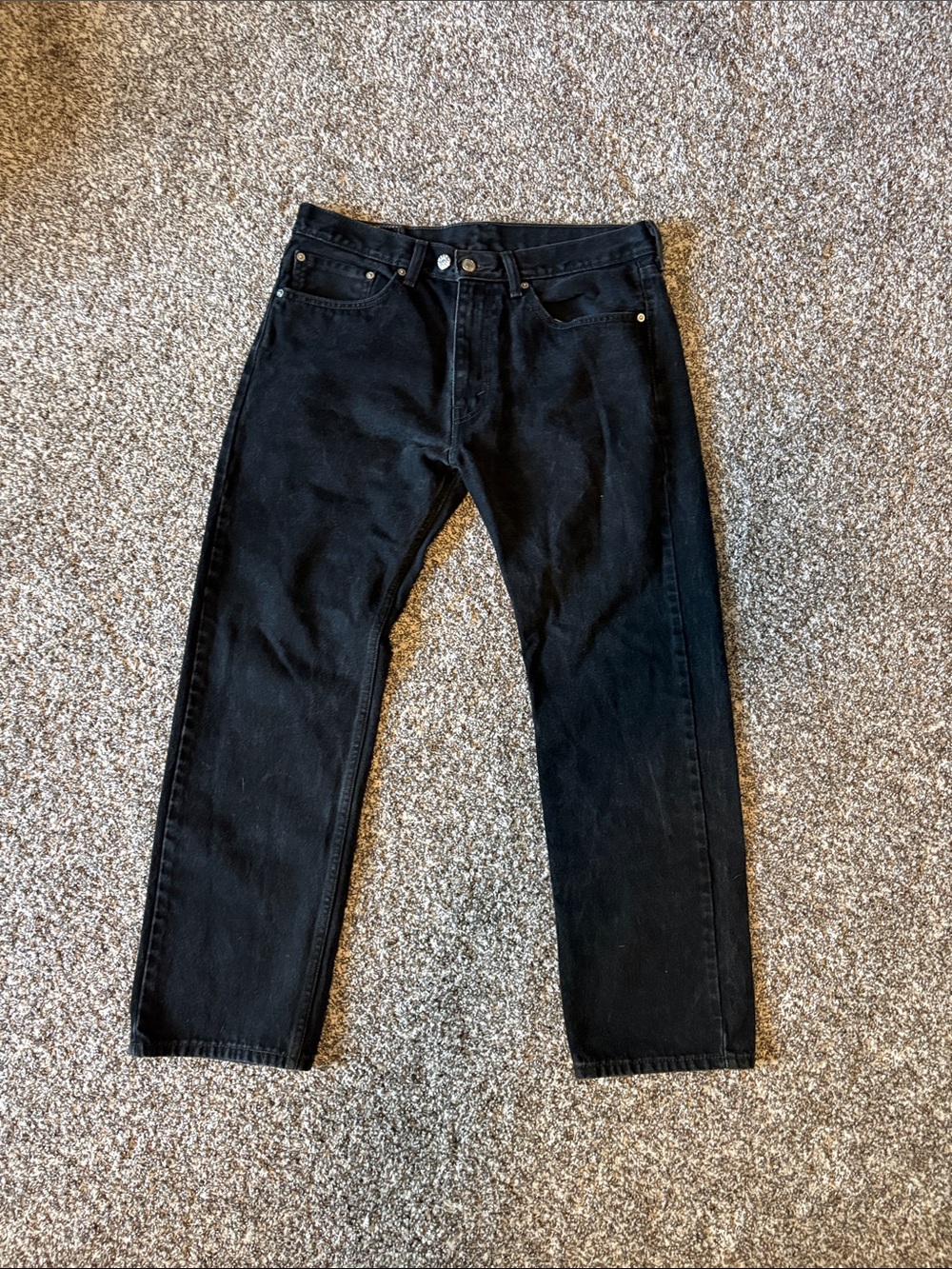 Levi's Black Straight Jeans - Classic Straight Fit